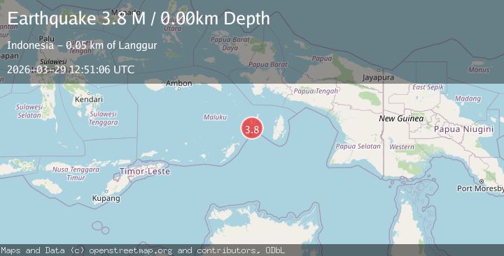Map of Kepulauan Tanimbar, Indonesia