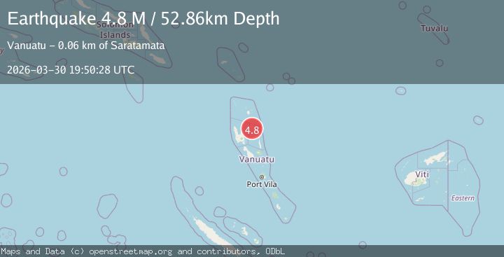 Map of Vanuatu