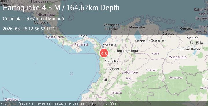 Map of northern Colombia