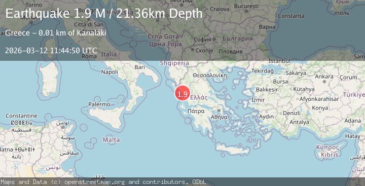 Map of Greece-Albania border region