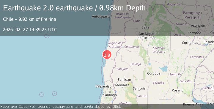 Map of Atacama, Chile