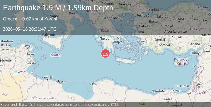 Map of Offshore southern Greece