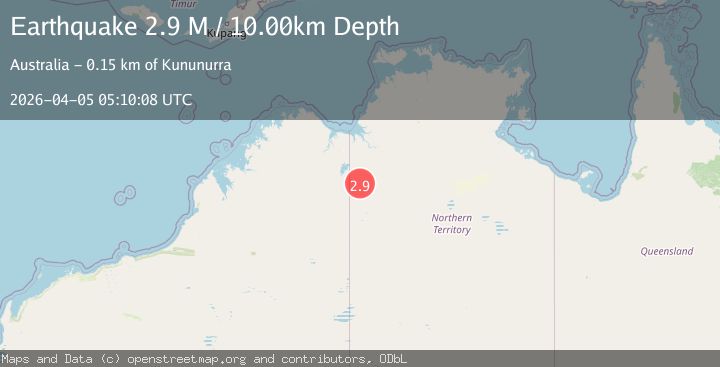 Map of Northern Territory, Australia