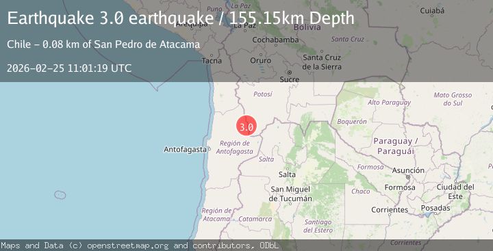 Map of Antofagasta, Chile
