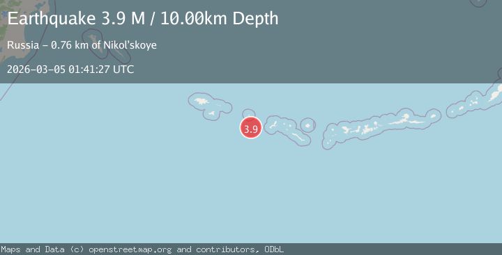 Map of Rat Islands, Aleutian Islands, Alaska