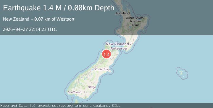 Map of Tasman District, New Zealand