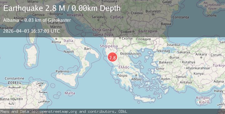 Map of Greece-Albania border region
