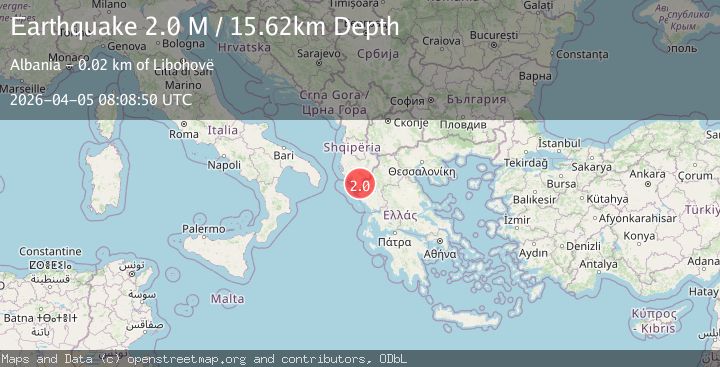 Map of Greece-Albania border region