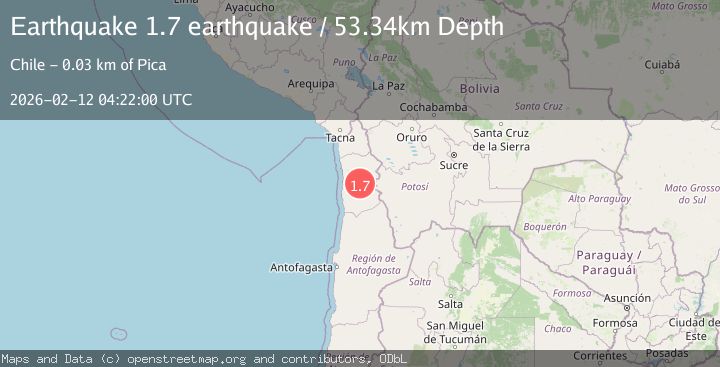 Map of Tarapaca, Chile