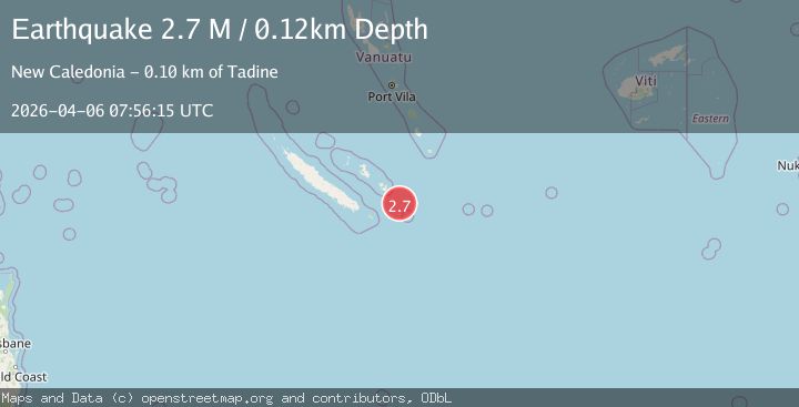Map of New Caledonia