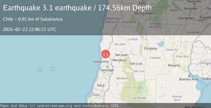 Map of Coquimbo, Chile