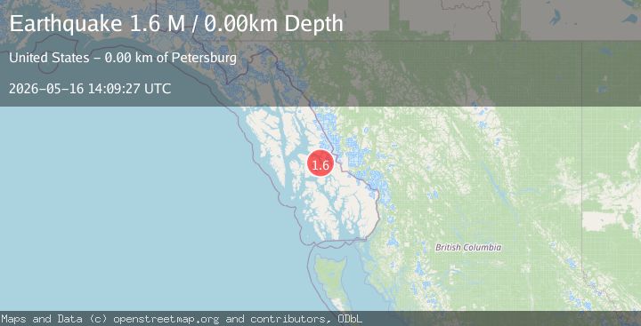 Map of Southeastern Alaska