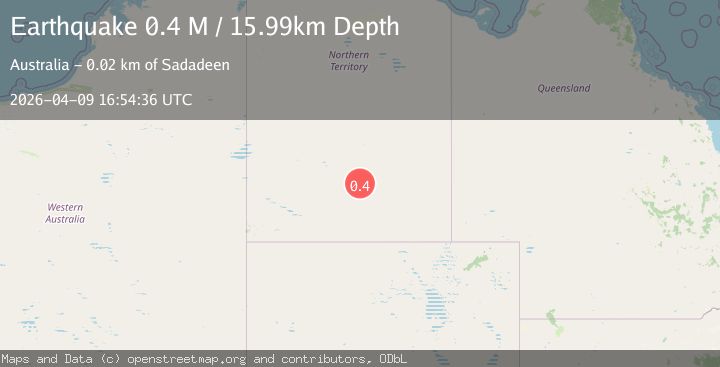 Map of Northern Territory, Australia