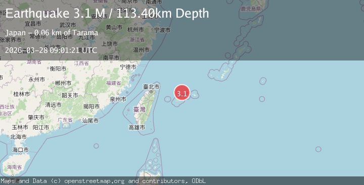 Map of southwestern Ryukyu Islands, Japan