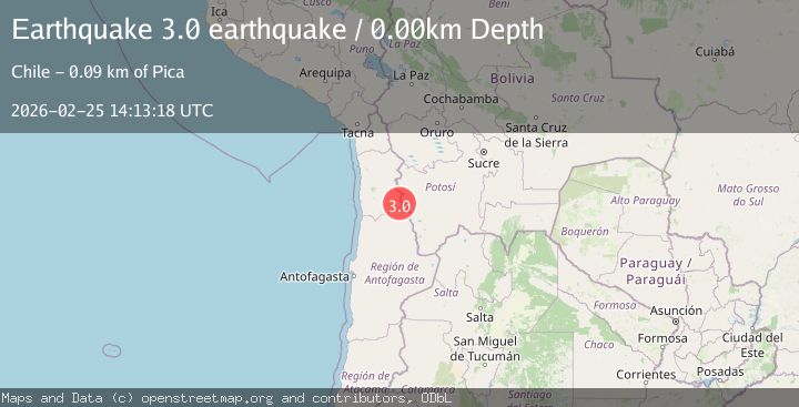 Map of Antofagasta, Chile