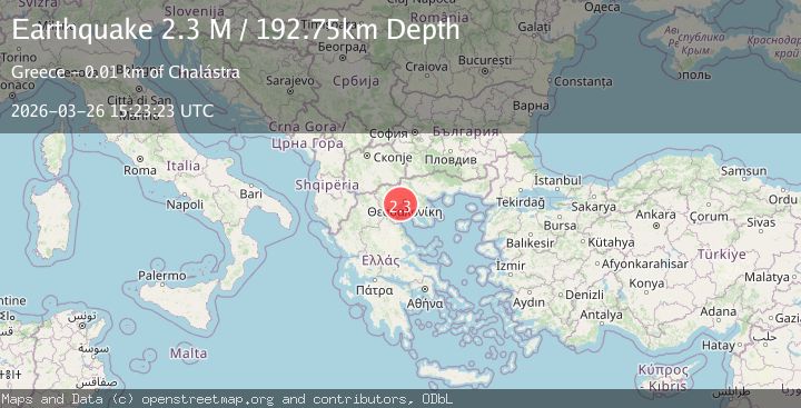 Map of Near the coast of Greece