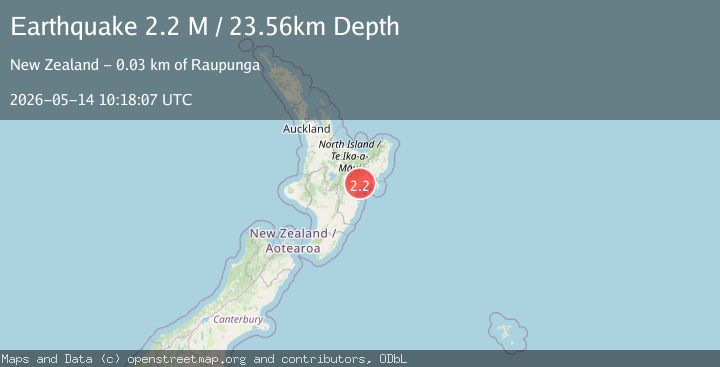 Map of Wairoa District, New Zealand