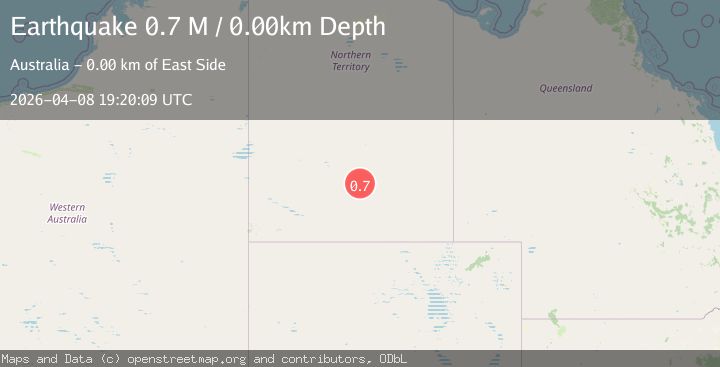 Map of Northern Territory, Australia