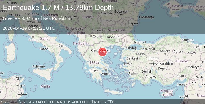 Map of Near the coast of Greece