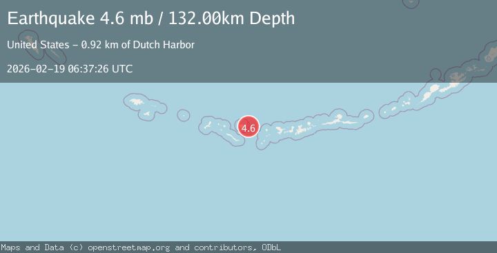 Map of Andreanof Islands, Aleutian Islands, Alaska