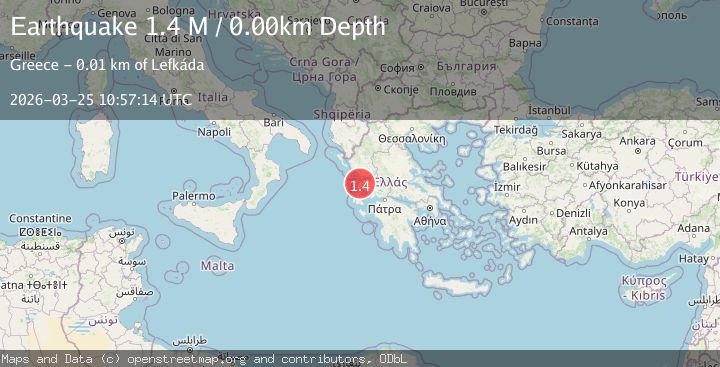 Map of Near the coast of Greece