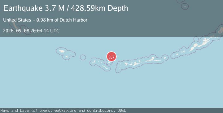 Map of Rat Islands, Aleutian Islands, Alaska