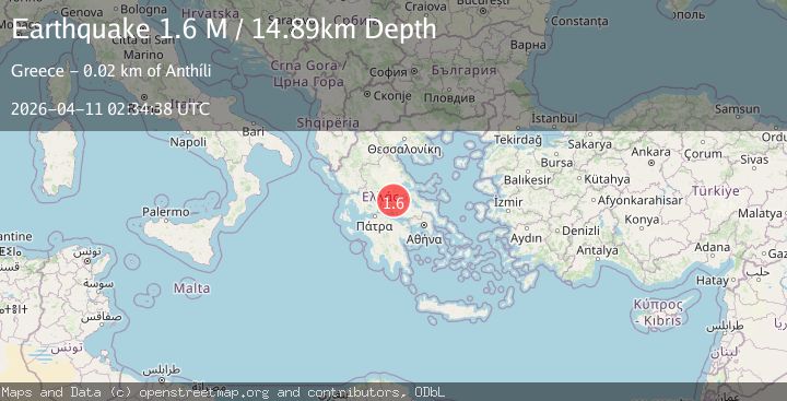 Map of Central Greece