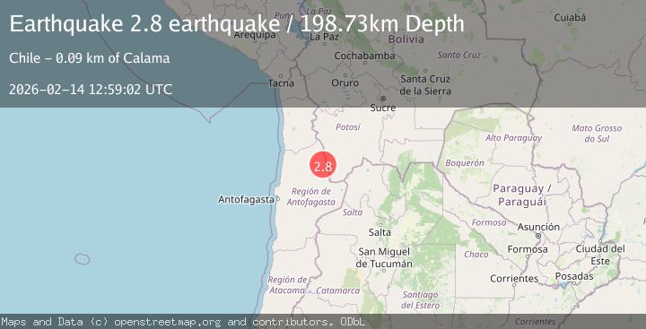 Map of Antofagasta, Chile