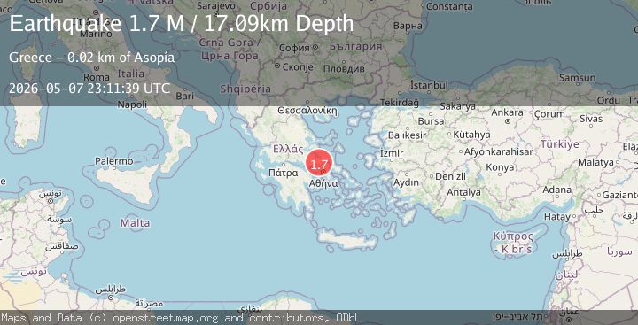 Map of Central Greece