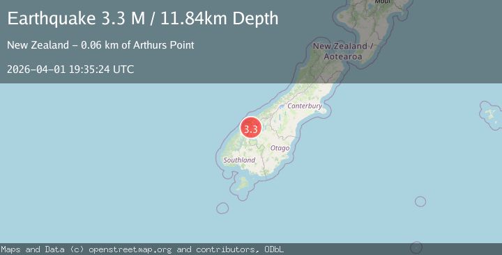 Map of Queenstown-Lakes District, New Zealand