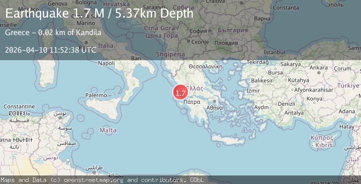 Map of Near the coast of Greece