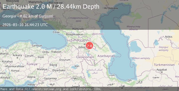 Map of Georgia (Sak'art'velo)