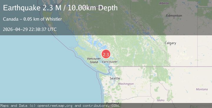 Map of British Columbia, Canada