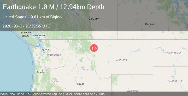Map of western Montana