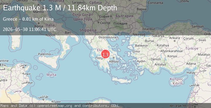 Map of Central Greece