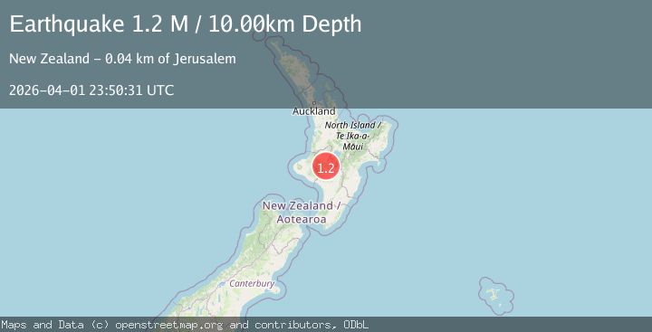Map of Ruapehu District, New Zealand