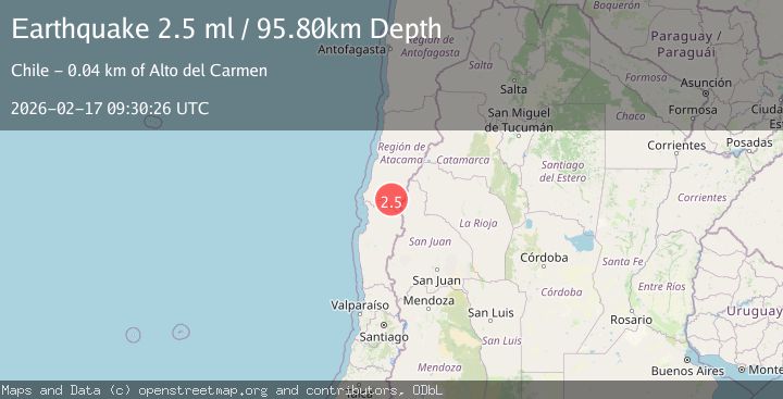 Map of Atacama, Chile
