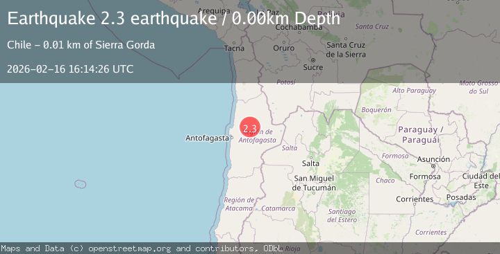 Map of Antofagasta, Chile