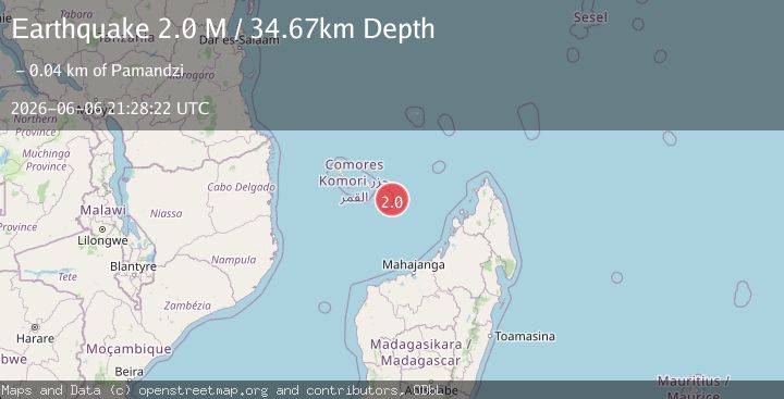 Map of northwest of Madagascar