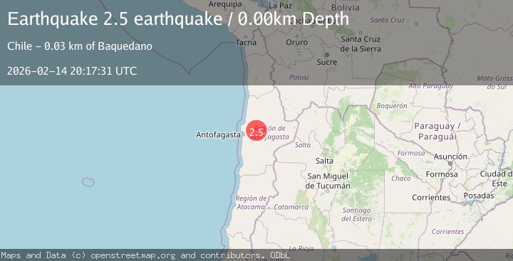 Map of Antofagasta, Chile