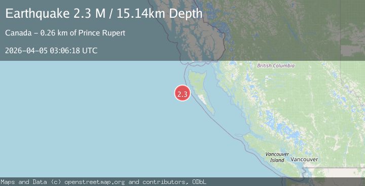 Map of Haida Gwaii Region, Canada