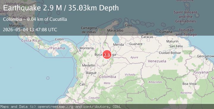 Map of Colombia-Venezuela border region