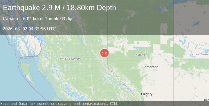 Map of British Columbia, Canada