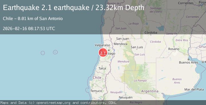 Map of Valparaiso, Chile