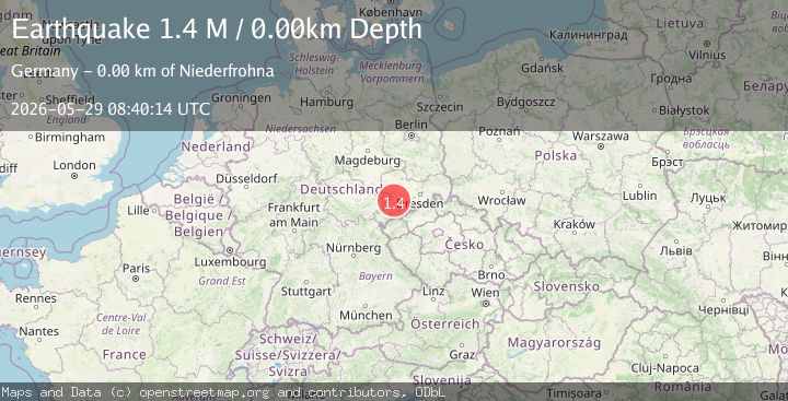 Map of Germany-Czech Republic border region