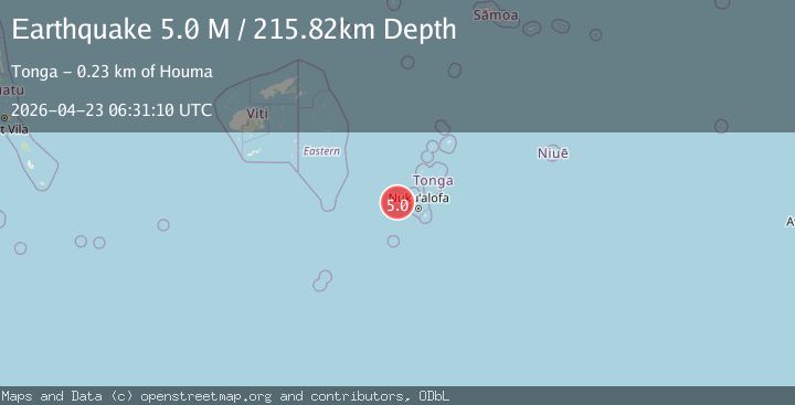 Map of Fiji region