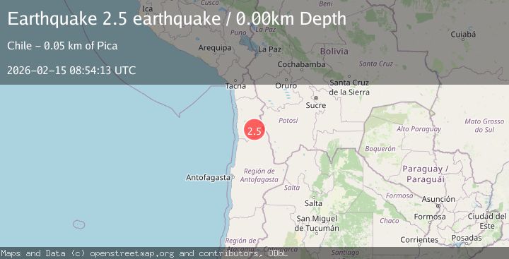 Map of Tarapaca, Chile