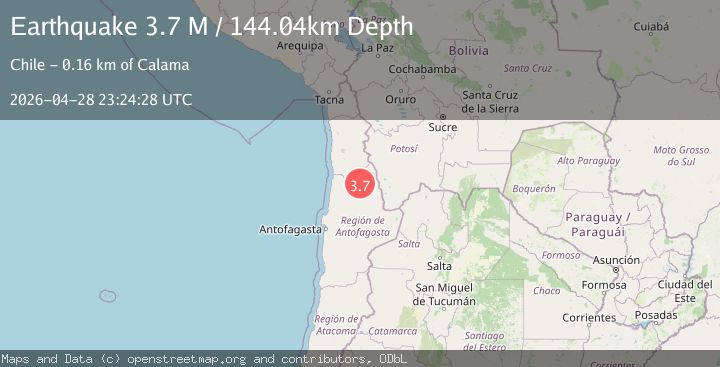 Map of Antofagasta, Chile