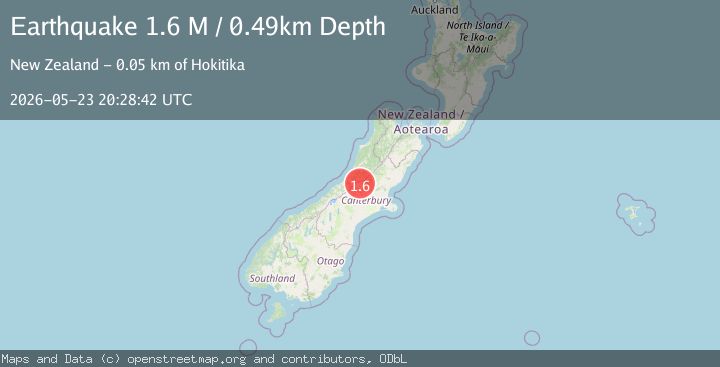 Map of Selwyn District, New Zealand