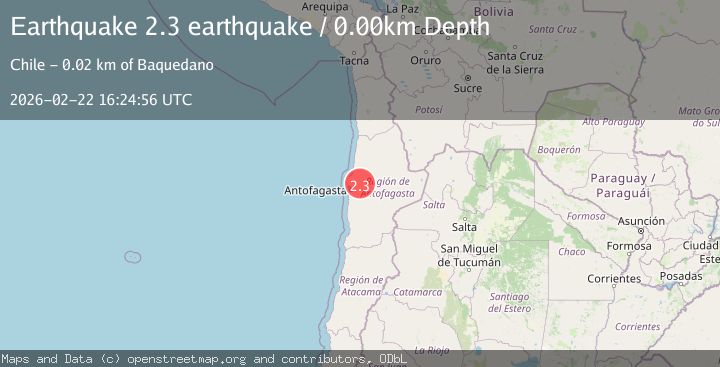 Map of Antofagasta, Chile
